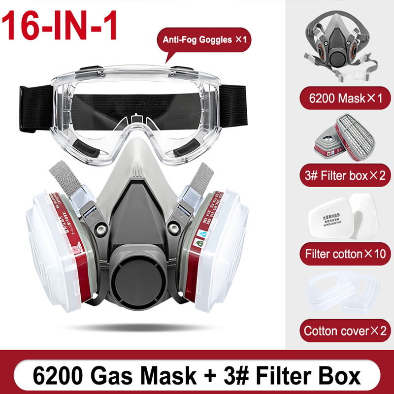 6200 Half Face Dust Gas Mask R - Dust Mask Construction 评论和价格