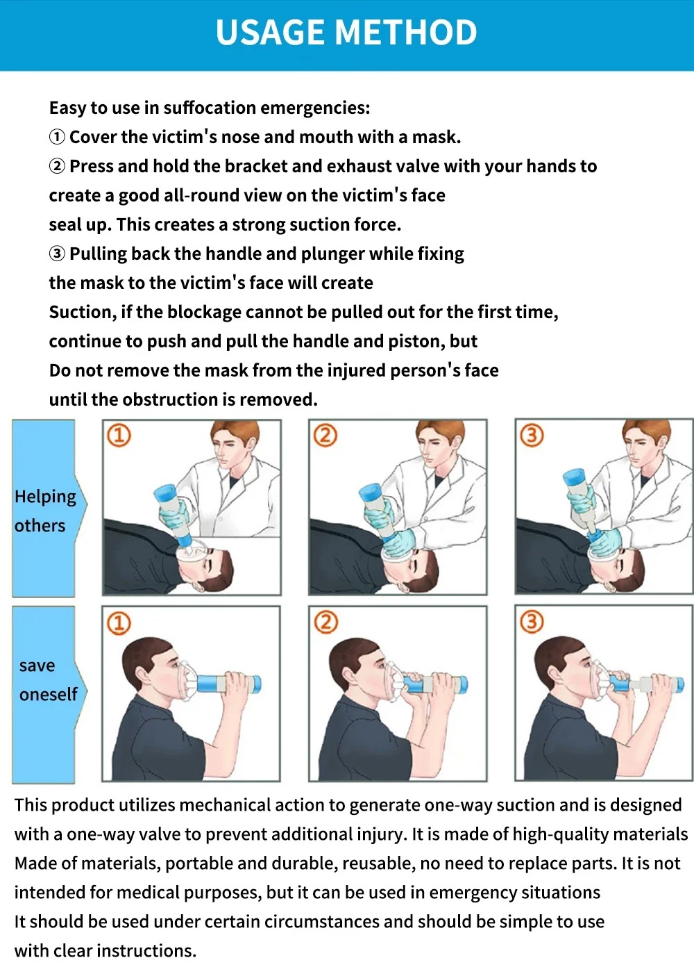 Anti-Choking Heimlich Maneuver - Kids Face Mask 评论和价格