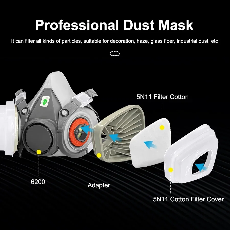 6200 Dust Mask Half Face With  - Dust Mask Construction 评论和价格