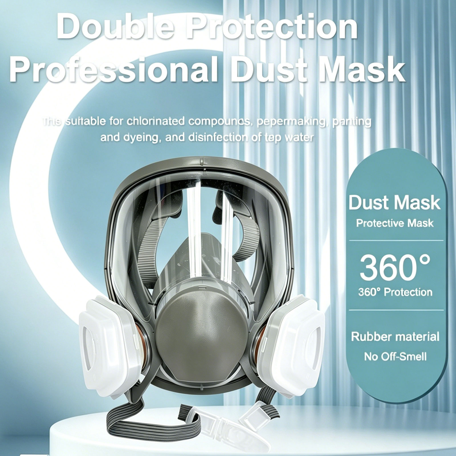 6800 Full Face Respirator with - Dust Mask Construction 评论和价格